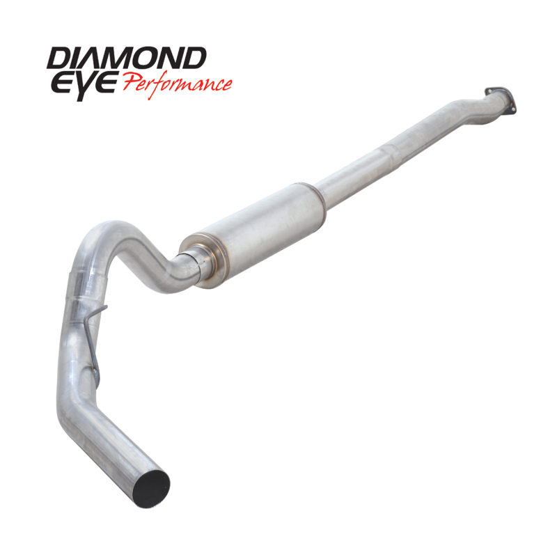 Ford F150 Performance Exhaust - Single - Diamond Eye Performance - Catback 4in Aluminized - `11-`13